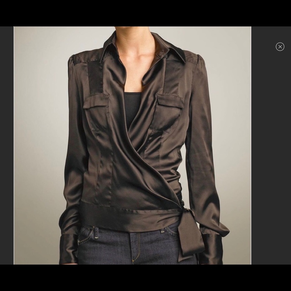 Diane von Furstenberg Brown Silk